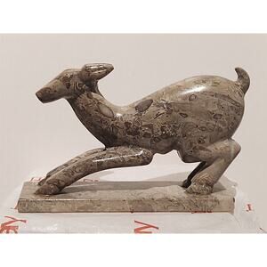 Stone Deer Figurine